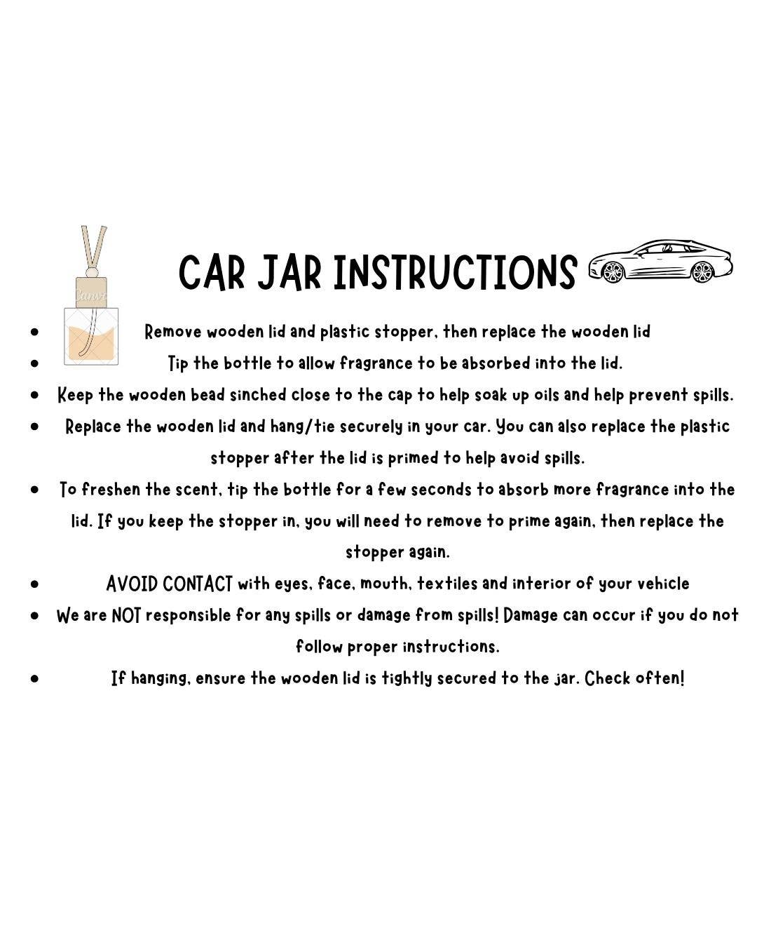 Car Fresheners/Car Jar