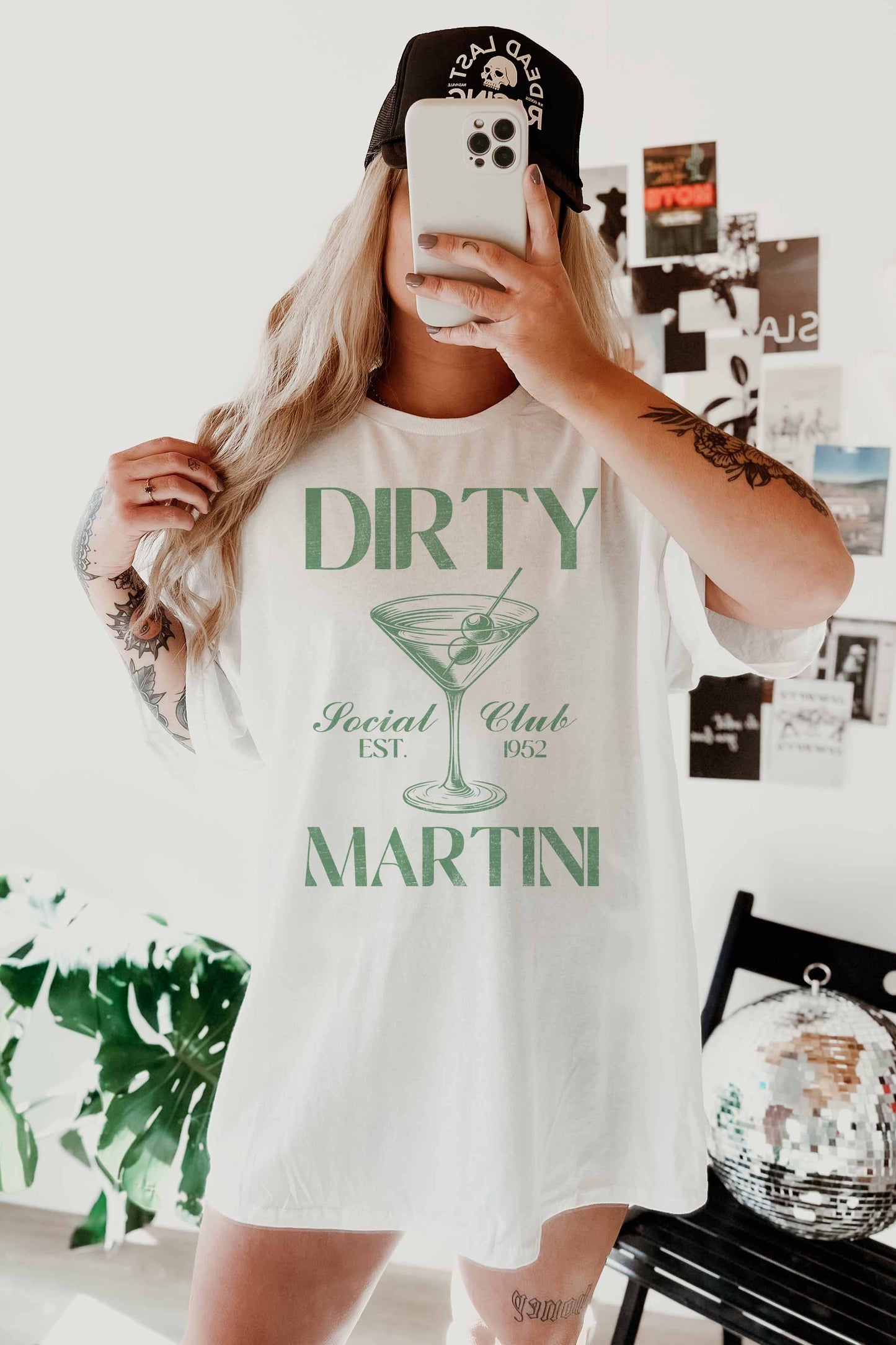 [G1646X-OTS]-DIRTY MARTINI OVERSIZED GRAPHIC TEE