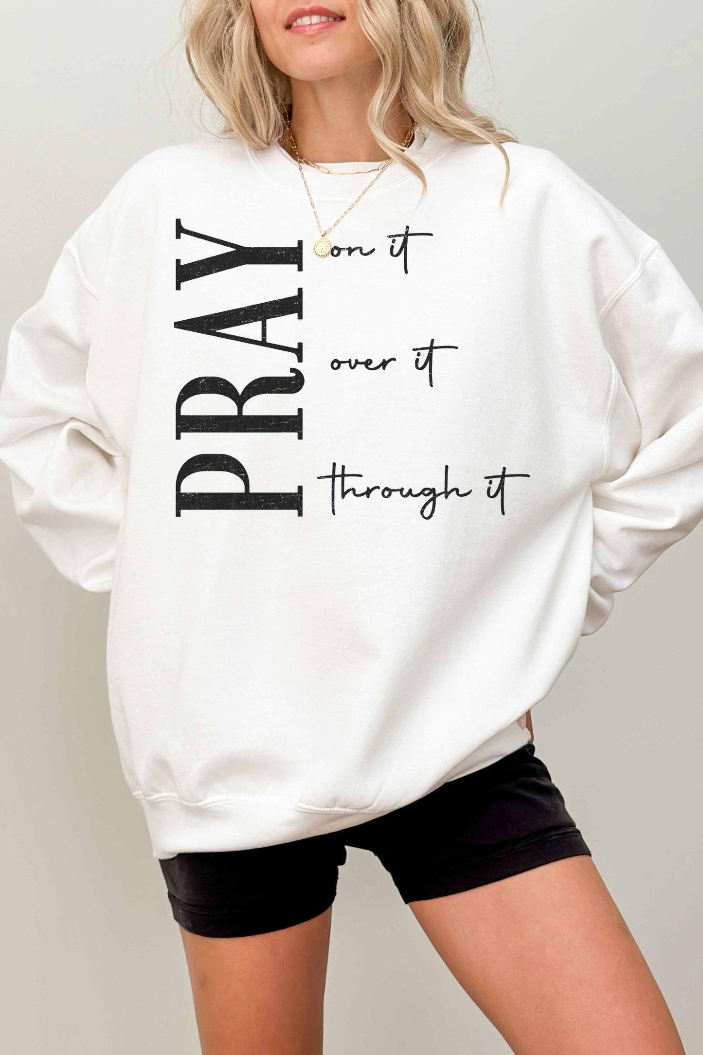 [G1785X-OSS]-PRAY OVERSIZED SWEATSHIRTS