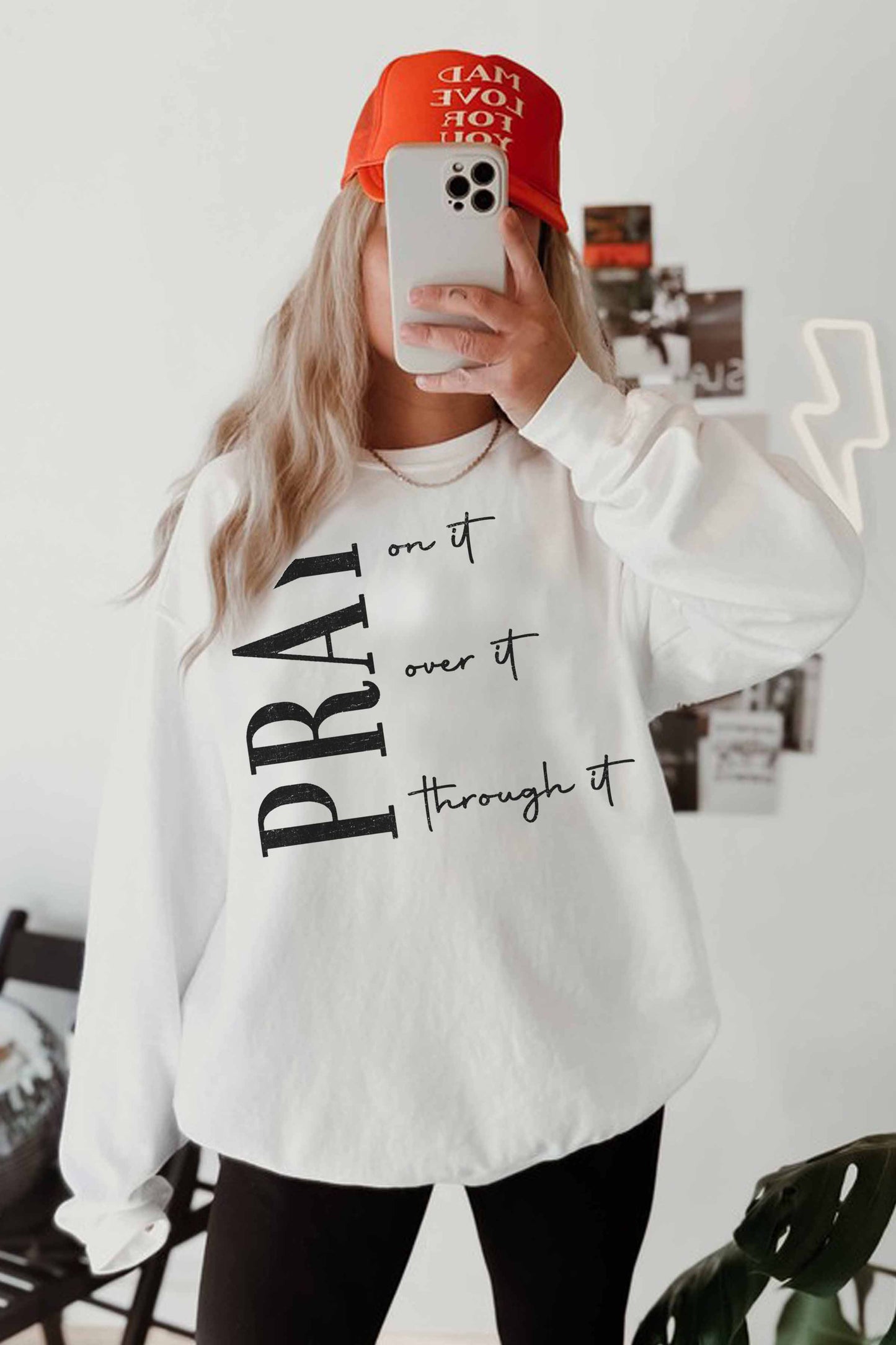 [G1785X-OSS]-PRAY OVERSIZED SWEATSHIRTS