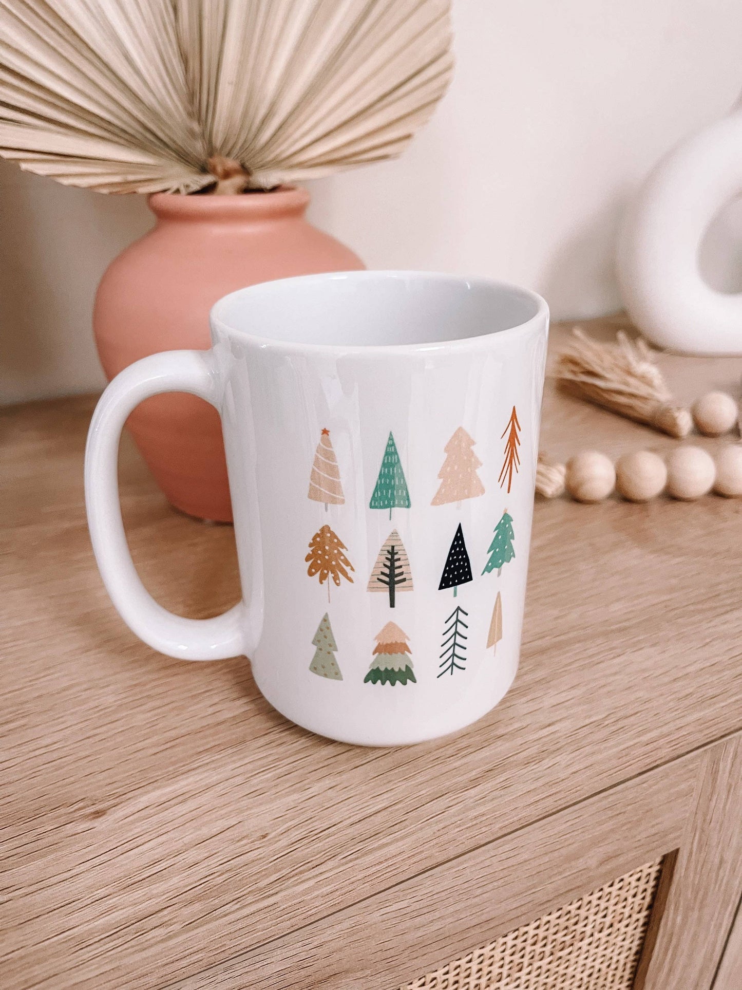 Boho Christmas Tree 15 oz. Coffee Mug