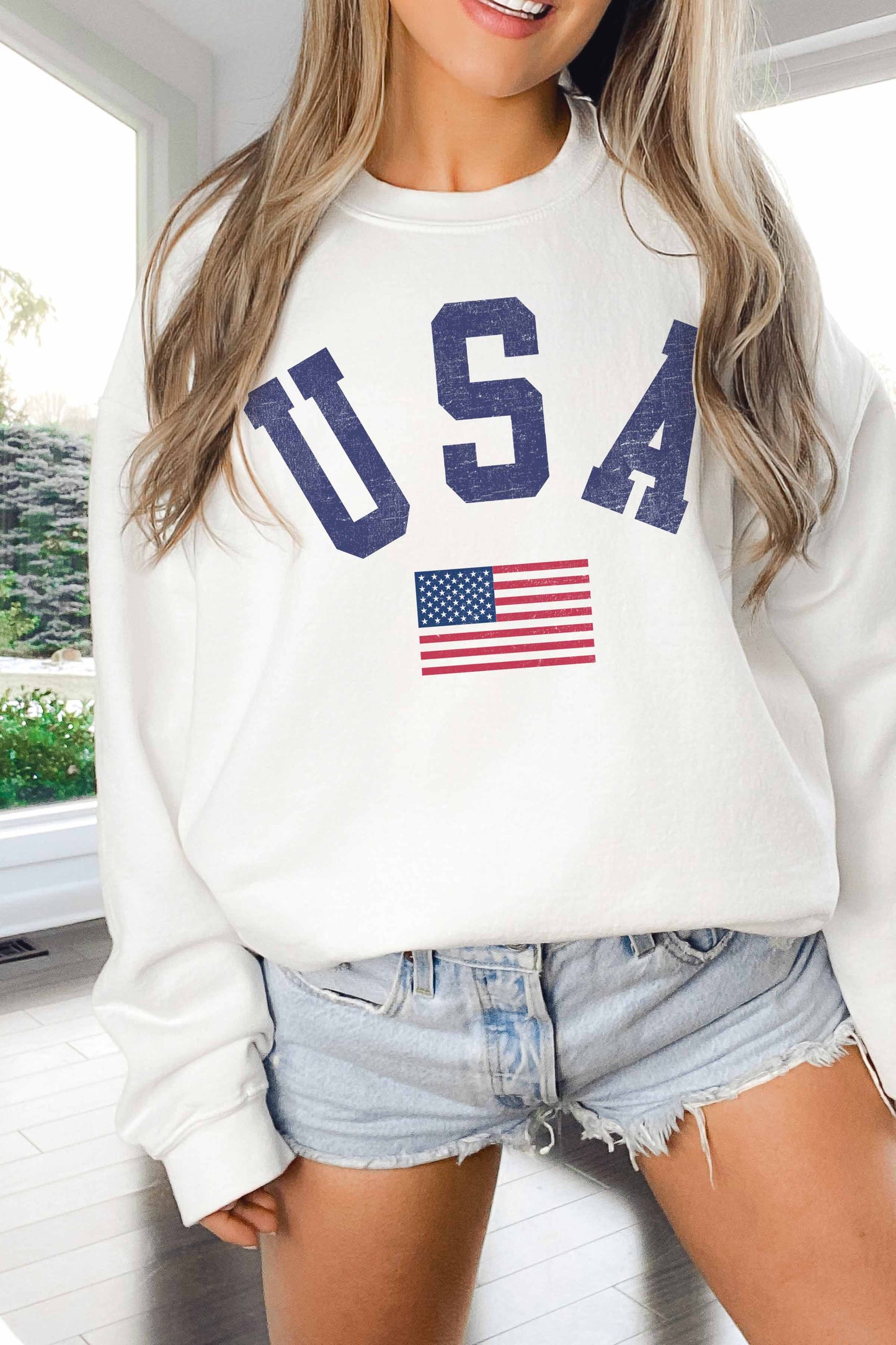 [G1469X-OSS]- USA OVERSIZED SWEATSHIRTS